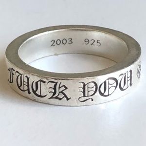 Chrome Hearts F*** You Ring S925